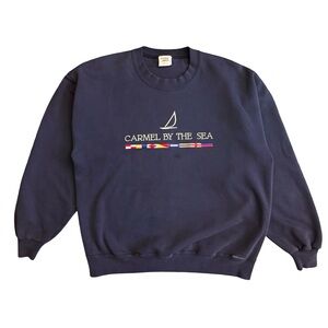 Crazy Shirts Carmel-by-the-Sea Embroidered Sweatshirt - Made in USA - Size M